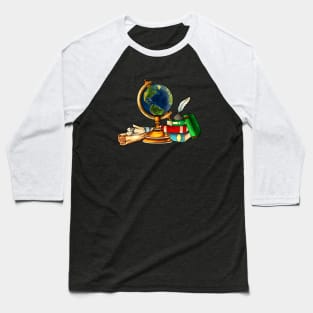 Royalcore - Dark Academia - Vintage Globe Baseball T-Shirt